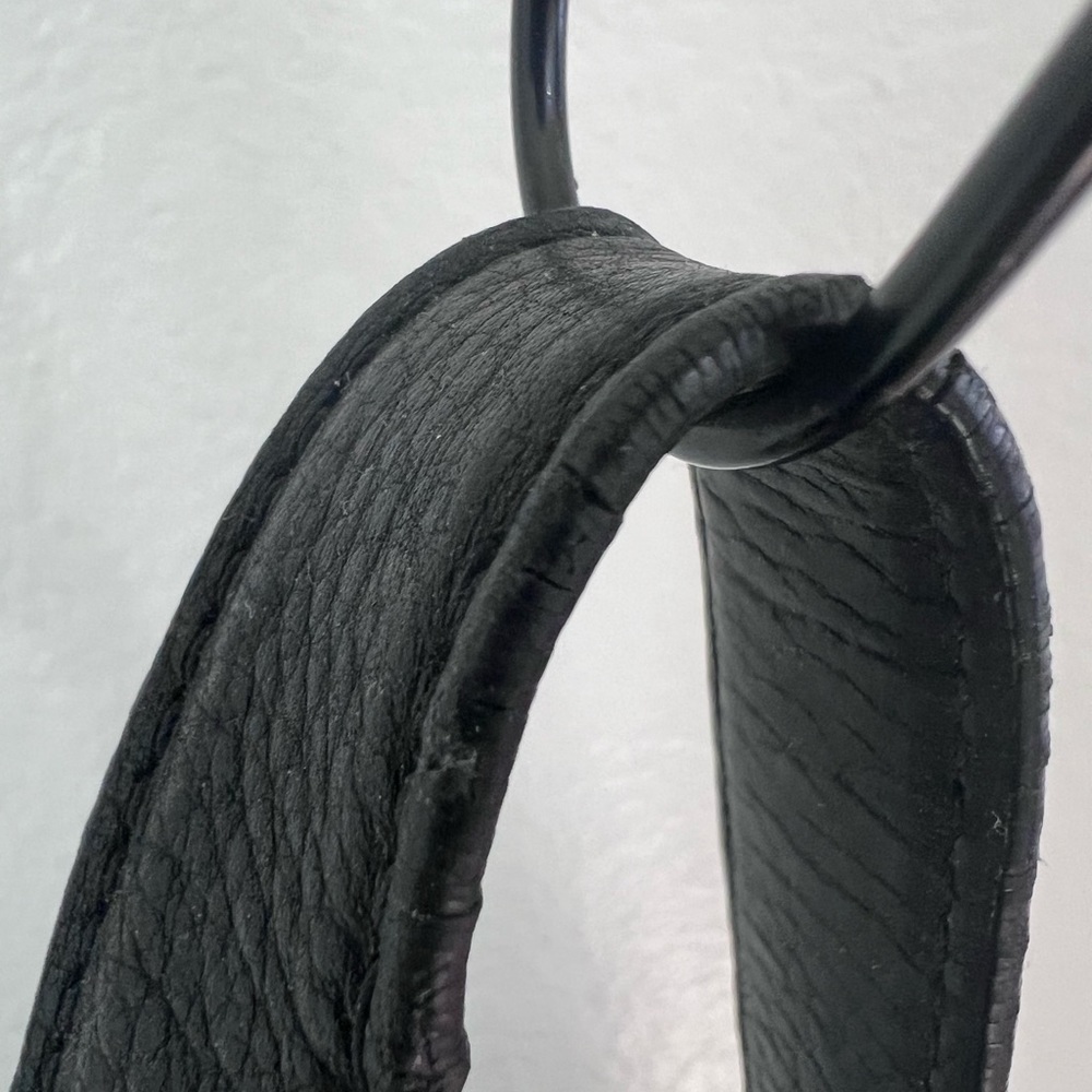 Michael Kors Black Leather Hobo Bag, Gold Chain Detail - Picture 3 of 8